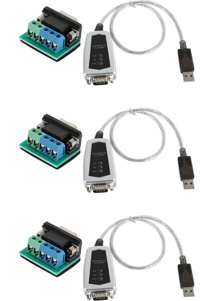 8 7, Xp ve Için 3x Usb'den RS485 RS422 Seri Dönüştürücü Adaptör Kablosu Çipine (Yurt Dışından)