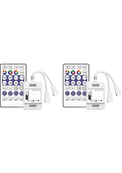 2x DC5V-24V 28 Anahtar Rf Denetleyici Wifi App Müzik Ses Uzaktan Kumanda WS2812B WS2811 Rgb Işık Ev Dimmer (Yurt Dışından)