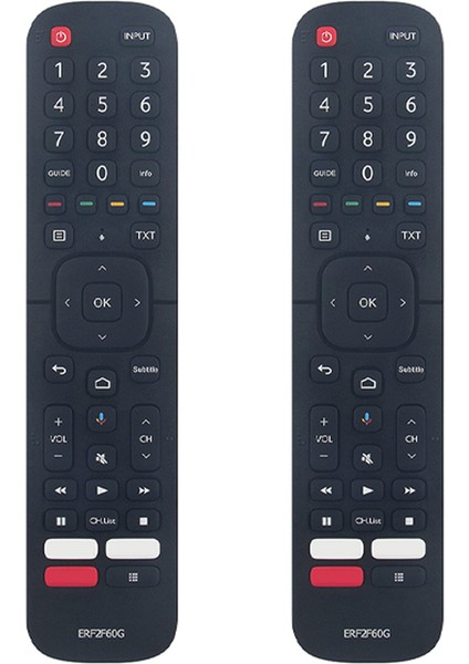2x ERF2F60G Akıllı Android Tv 9.0 Pie 32A56E 40A56E Için Uzaktan Kumandayı Değiştirin (Ses Fonksiyonu Olmadan) (Yurt Dışından)