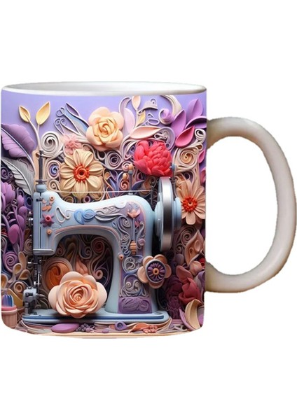 Yeni 3D Dikiş Boyalı Kupa Uzay Kupa Ev Dekor Kupalar Kahve Fincanları Odası Dekorasyon ve Ekran B (Yurt Dışından)