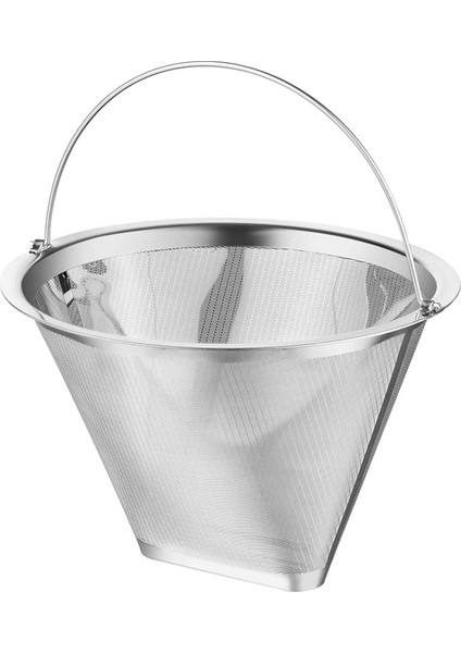 Koni Kahve Kahve Filtresi Saplı Yeniden Kullanılabilir Paslanmaz Çelik Malzeme (Yurt Dışından)