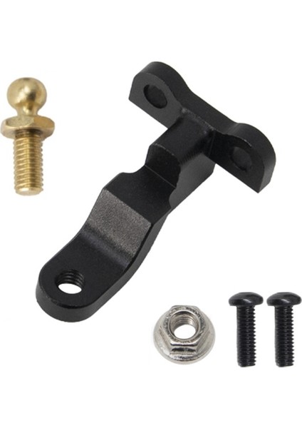 Metal Arka Tampon Çekme Römork Kancası TRX4M 1/18 Rc Paletli Araba Yükseltme Parçaları, Siyah (Yurt Dışından)