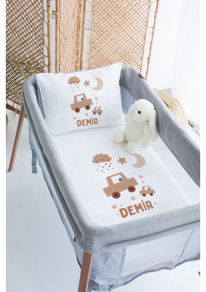 %100 Delux Pamuk Isme Özel 70X120 Park Yatak Nevresim Takımı