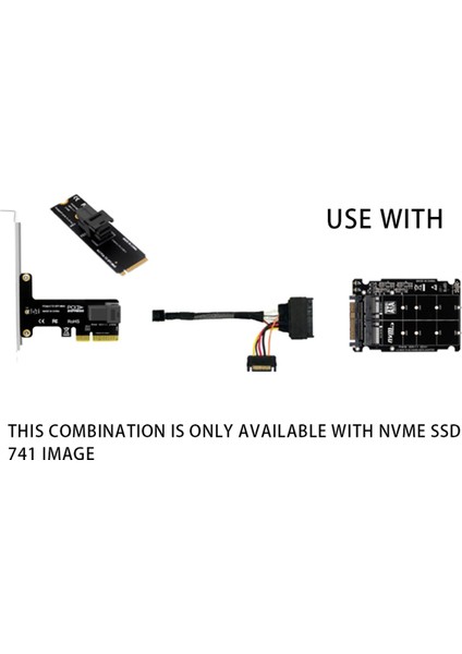 2x M.2 Ssd'den U.2 Adaptörüne 2ın1 M.2 Nvme ve Sata-Bus Ngff Ssd'den Pcı-E U.2 SFF-8639 Adaptörüne Pcıe M2 Dönüştürücü, Kabuk ile (Yurt Dışından)