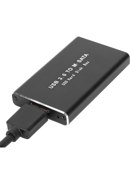 2x Msata USB 3.0 SSD Muhafaza Harici Sabit Disk Disk Kutusu Saklama Kutusu Adaptörü Için 30X50MM 30X30MM Msata SSD (Yurt Dışından)