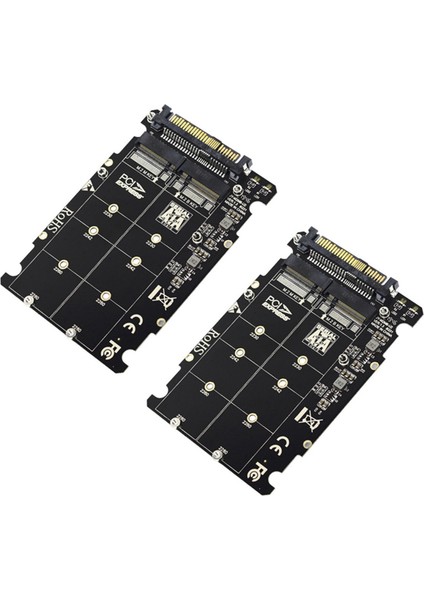 2x, 2 In 1 M.2 Nvme Sata U2PCB M.2 Nvme SSD Anahtar M Anahtar B Ssd'den U.2 SFF-8639 Adaptörüne Pcıe M2 Dönüştürücü Masaüstü Bilgisayar (Yurt Dışından)