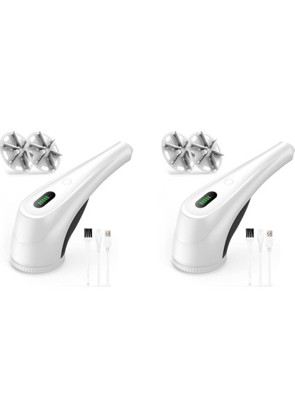 2x Elektrikli Lint Tıraş Makinesi, Farklı Kumaşlar Için USB Şarj Edilebilir Lint Sökücü Lint Remover Lint Kesici Aile Için Mükemmel (Yurt Dışından)