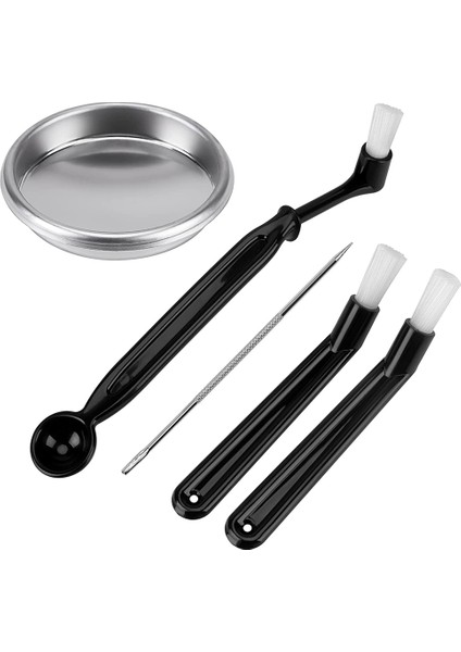 5 Adet Kahve Makinesi Kaşıklı Fırça Kahve Öğütücü Fırça Kahve Makinesi Grubu Kafa Me Metal Kör Kase (Yurt Dışından)