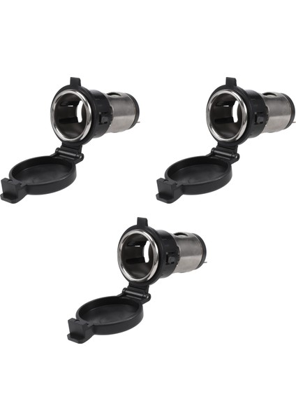3 Adet Araba - Çakmak Soketi 12V24V Güç Su Geçirmez Soket - Deniz Atv Rv Motosiklet Için Çakmak Adaptörü (Yurt Dışından)