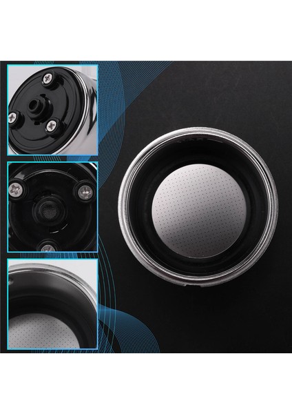 Dostu Ayrılabilir Paslanmaz Çelik Kahve Filtresi Sepeti Süzgeç Ev Ofis Için Kahve Makinesi Aksesuarları (Çift Fincan) (Yurt Dışından)