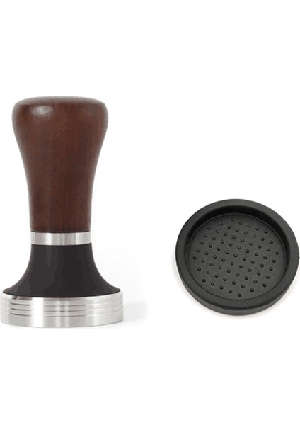 Ceviz Saplı Kahve Sabotajı 51MM, Espresso El Sabotajı 51MM, 304 Paslanmaz Çelik Matlı Espresso Kahve Sabotajı (Yurt Dışından)