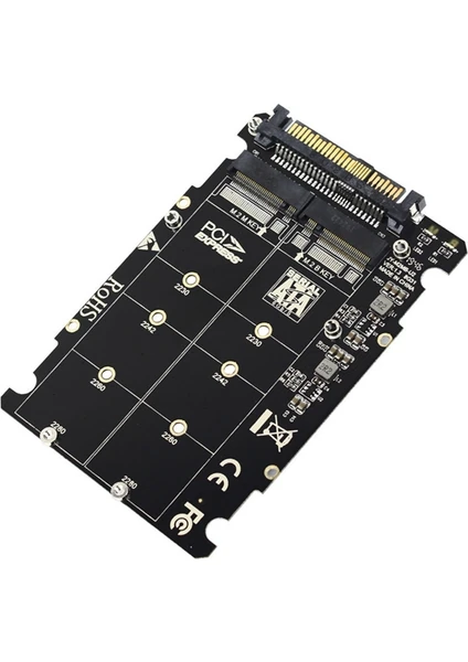 2 In 1 M.2 Nvme Sata U2PCB M.2 Nvme SSD Anahtar M Anahtar B Ssd'den U.2 SFF-8639 Adaptörüne Pcıe M2 Dönüştürücü Masaüstü (Yurt Dışından)