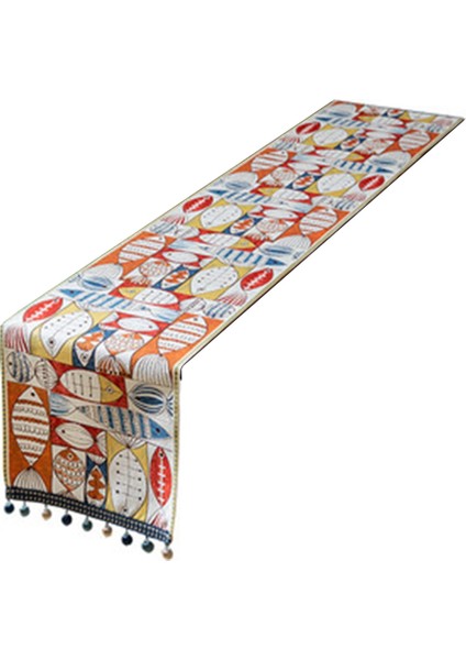 Jakarlı Masa Koşucu Yemek Masası Süsü Nakış Masa Koşucular Lüks Ev Partisi Sehpa Aksesuarları Dekorasyon-A (Yurt Dışından)