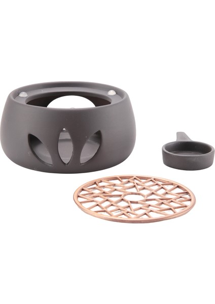 Seramik Çaydanlık Isıtıcı Tutucu Taban Çay Isıtıcı Yalıtım Tabanı Çay Kahve Su Isıtıcı Içi Boş Mum Isıtma Tabanı Tutucu B (Yurt Dışından)