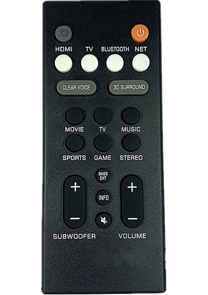 YAS-209 YAS-109 Hoparlör Için Uzaktan Kumanda Abs Hoparlör Yedek Uzaktan Kumanda (Yurt Dışından)