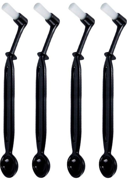 Kahve Makinesi Fırça Yici Naylon Espresso Makinesi Fırçası Kahve Me Aracı Kahve Aracı Ev Için Kaşıkla (4 Paket) (Yurt Dışından)