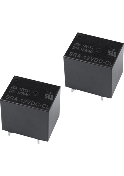20 Adet Röle 5 Pin Spdt SRA-12VDC-DC 12V Bobin 20A Evrensel Pcb Yeni Siyah (Yurt Dışından)