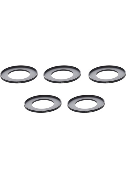 5x Kamera Lensi Filtre Halkası 49MM-77MM Adaptör Siyah (Yurt Dışından)