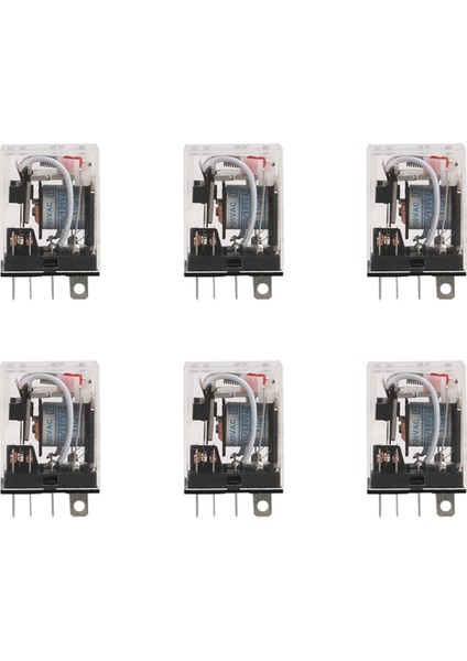 6x JQX-13FL Ac 110V Bobin Dpdt 8-Pin 8p Elektromanyetik Güç Rölesi (Yurt Dışından)