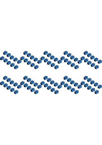 100 Adet RJ45 Konnektör Jakı Cat6 Uzatma Çoğaltıcı Ethernet Ağ Lan 6 Çoğaltıcı Jaklar Uzatma Adaptörü, Mavi (Yurt Dışından)