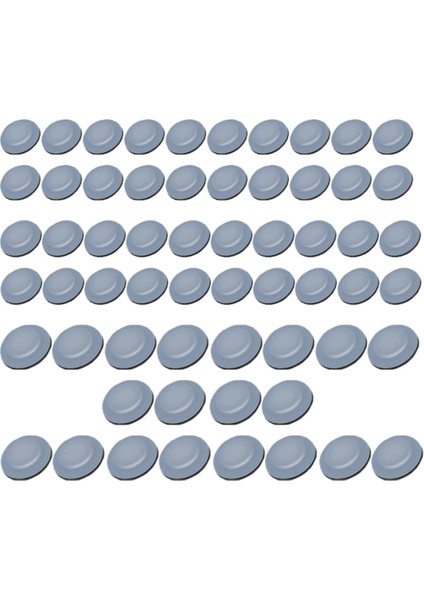 60 Adet Yuvarlak Kendinden Yapışkanlı Kaydırıcılar Mobilya Kayma Pedleri Çoğu Tezgah Kahve Makinesine Uyar Mutfak Eşyaları (Yurt Dışından)