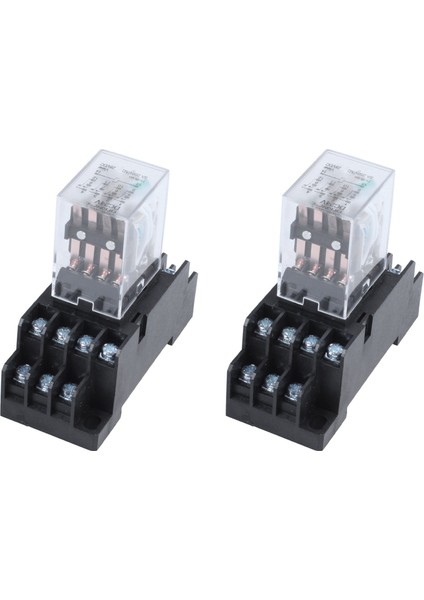 2x Dc 24V Bobin Volt 4pdt 14 Pin Terminali Elektromanyetik Röle HH54P (Yurt Dışından)