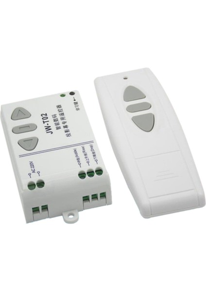 -T02 Ac 220V Motor Kablosuz Uzaktan Kumanda Anahtarı Yukarı Aşağı Durdurma Borulu Motor Kontrol Cihazı Ileri Geri Tx Rx Mandallı (Yurt Dışından)