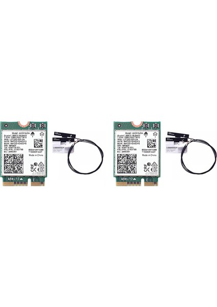 2x Wifi Kartı AX201 Antenli Wifi 6 3000MBPS M.2 Cnvio2 Bluetooth 5.1 Wifi Adaptörü WINDOWS10 Için (Yurt Dışından)