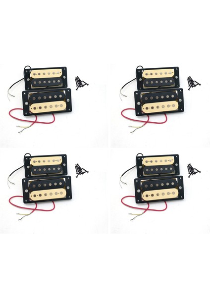 8 Adet Elektro Gitar Manyetikleri 50/52 Yüzlü Humbucker Çift Bobin Elektro Gitar Manyetikleri (Yurt Dışından)