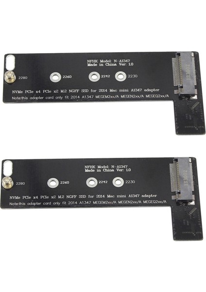 Mini 2014 A1347 Megen2 Megeq2 Adaptörünü Uygulamak Için 2x Yeni Nvme M2 SSD Dönüştürücü Kartı (Yurt Dışından)