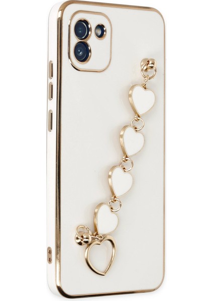 Samsung Galaxy A03 Kılıf Esila Silikon - Beyaz 300099