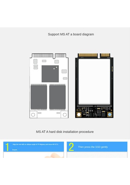 Msata SSD 2.5 Inç Sata 6.0gps Adaptör Dönüştürücü Kart Modülü Kurulu Mini Pcie SSD Yüksek Kaliteli Msata SSD Sata (Yurt Dışından)