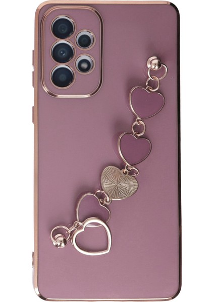 Samsung Galaxy A33 5g Kılıf Esila Silikon - Mor 300099