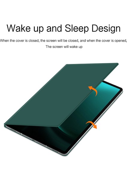 Samsung Galaxy Tab S9 Fe+ Deri Kılıf Standını Otomatik Uyku / Uyandıran Manyetik Tablet Kapağı (Yurt Dışından)