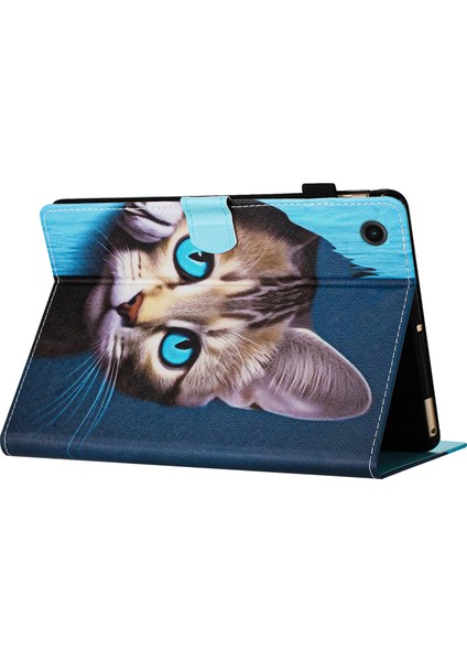 Lenovo Tab M10 (Gen 3) Deri Folio Stand Kapağı Desen Tablet Kılıfı Kart Tutucu (Yurt Dışından)