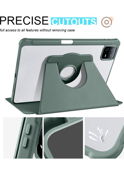 Xiaomi Pad 6 / Pad 6 Pro Kılıf Deri+Akrilik Tablet Kapak Rotary Standı (Yurt Dışından) fırsatları