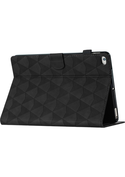 iPad Mini / Mini 2 / Mini 3 / Mini 4 / Mini (2019) 7.9 Deri Kasa Standı Elmas Doku Tablet Kapağı (Yurt Dışından)
