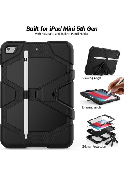iPad Mini 4 / Mini (2019) 7.9 Kickstand Case Tablet Kılıfı (Yurt Dışından) fiyatları