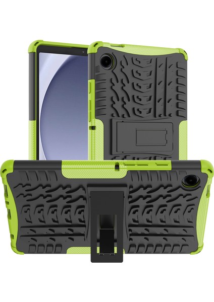 Samsung Galaxy Tab A9 Kickstand Cover Lastik Dokusu Kayma Önleyici Tablet Kutusu (Yurt Dışından)