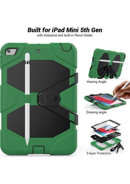iPad Mini 4 / Mini (2019) 7.9 Kickstand Case Tablet Kılıfı (Yurt Dışından) fiyatları