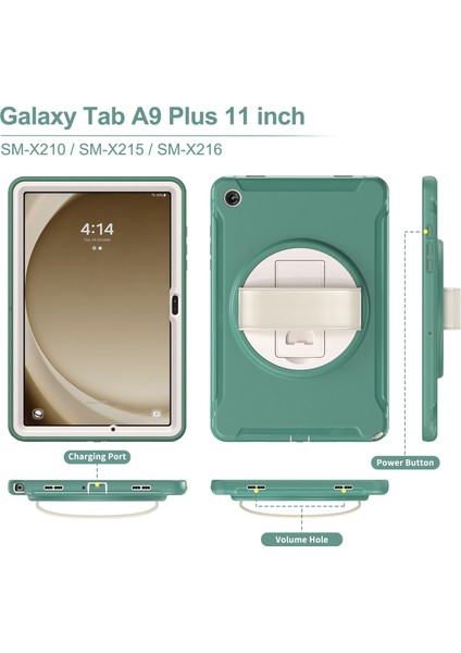 Samsung Galaxy Tab A9+ Kickstand Back Cover Pc+ Tpu Tablet Kılıfı (Yurt Dışından) indirimleri