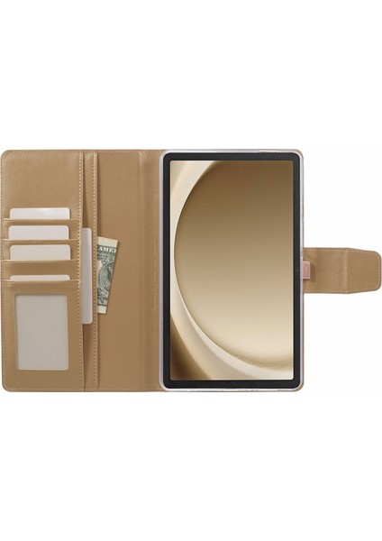 Samsung Galaxy Tab A9+ Deri Kasa Folyo Flip Tablet Cüzdan Kapağı (Yurt Dışından) fırsatları