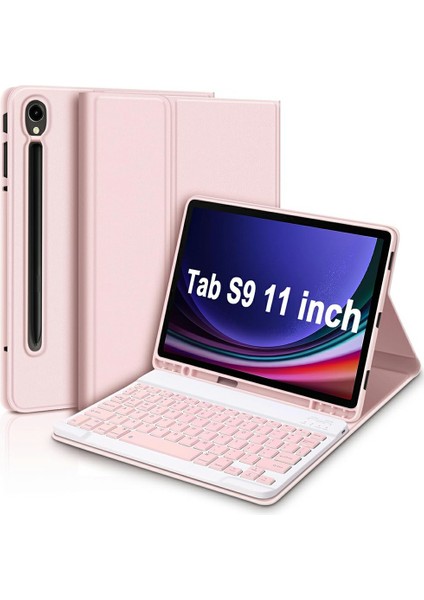 Samsung Galaxy Tab S9 Fe SM-X510 / X516 / X518 Bluetooth Klavye Tablet Kılıf Pu Flip Cover (Yurt Dışından)