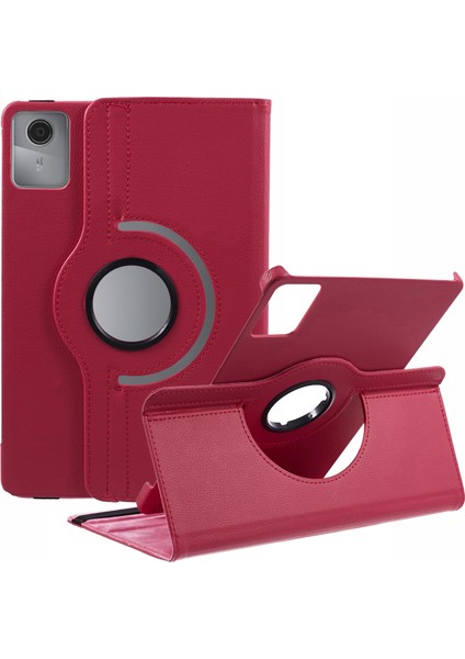 Lenovo Tab M11 Deri Kılıf Dönen Stand Tablet Kapağı (Yurt Dışından)