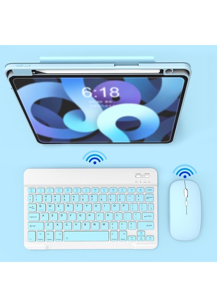 iPad Pro 11 (2021) / (2022) Fare ile Bluetooth Klavye Seti, Dönen Kickstand Tablet Kutusu (Yurt Dışından) indirimleri