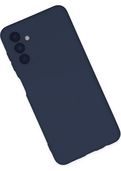 Samsung Galaxy A04S Kılıf Nano Içi Kadife Silikon - Lacivert 300099
