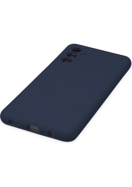 Samsung Galaxy A04S Kılıf Nano Içi Kadife Silikon - Lacivert 300099