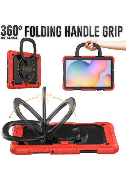 Samsung Galaxy Tab S6 Lite / Tab S6 Lite (2022) Tablet Kickstand Kapak Strap ile (Yurt Dışından)
