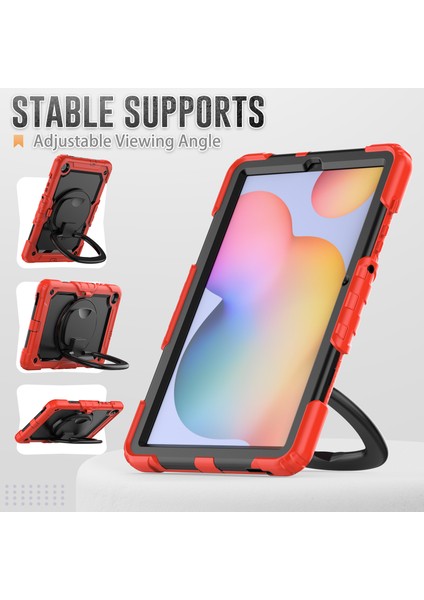 Samsung Galaxy Tab S6 Lite / Tab S6 Lite (2022) Tablet Kickstand Kapak Strap ile (Yurt Dışından)