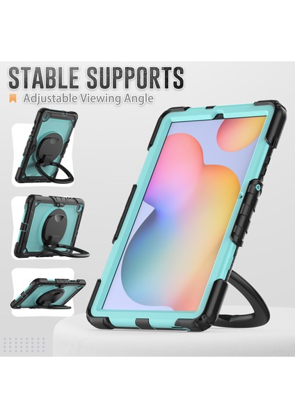 Samsung Galaxy Tab S6 Lite / Tab S6 Lite (2022) Tablet Kickstand Kapak Strap ile (Yurt Dışından)